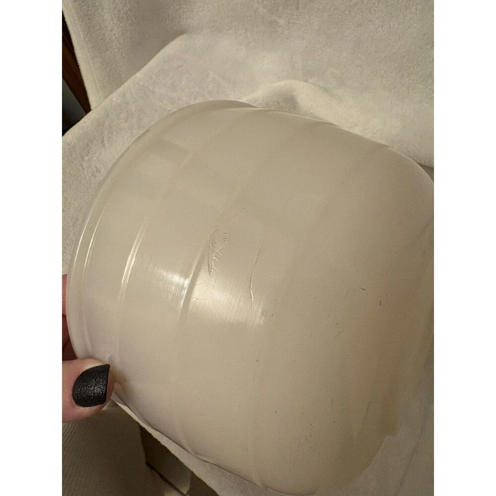 Vintage General Electric Ribbed Replacement Milk Glass Small Mixing Bowl
